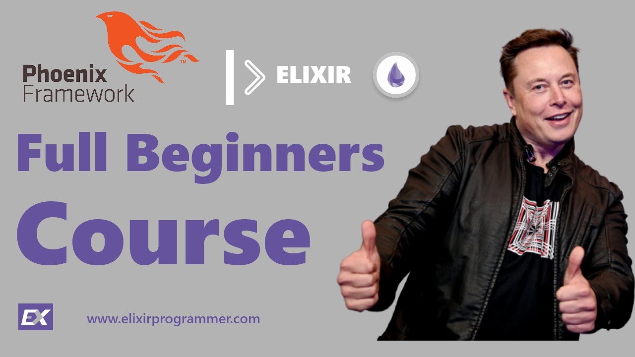 elixirprogrammr's tweet card. Elixir & Phoenix Fundamentals Full Course For Beginners