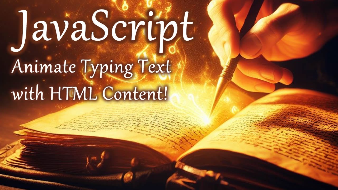 weProgramIT's tweet card. JavaScript Animate Typing Text with Rich Content and New Lines...