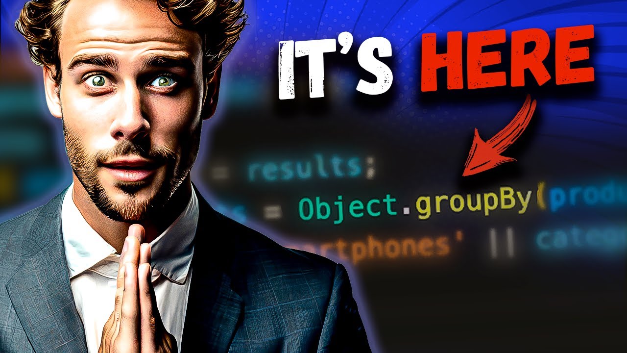 codewithbubb's tweet card. New JavaScript "groupBy" feature is finally here!