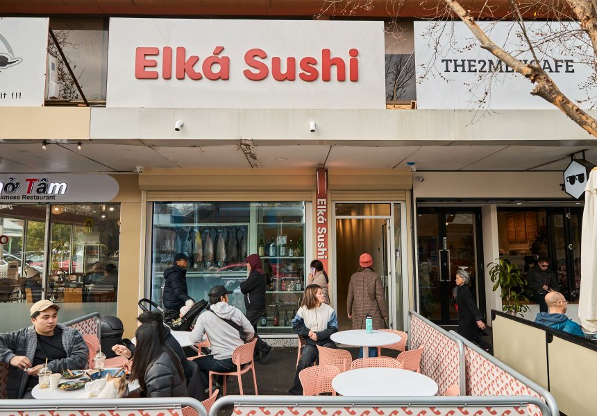 Broadsheet_Melb's tweet card. Elisha Tran’s casual sushi counter has dry-aged fish and seafood sourced from the iconic family-run seafood suppliers.