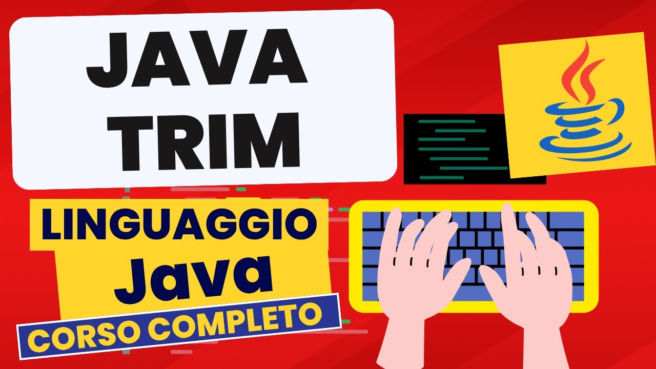 artigianiweb's tweet card. Trim | Corso Java Pratico