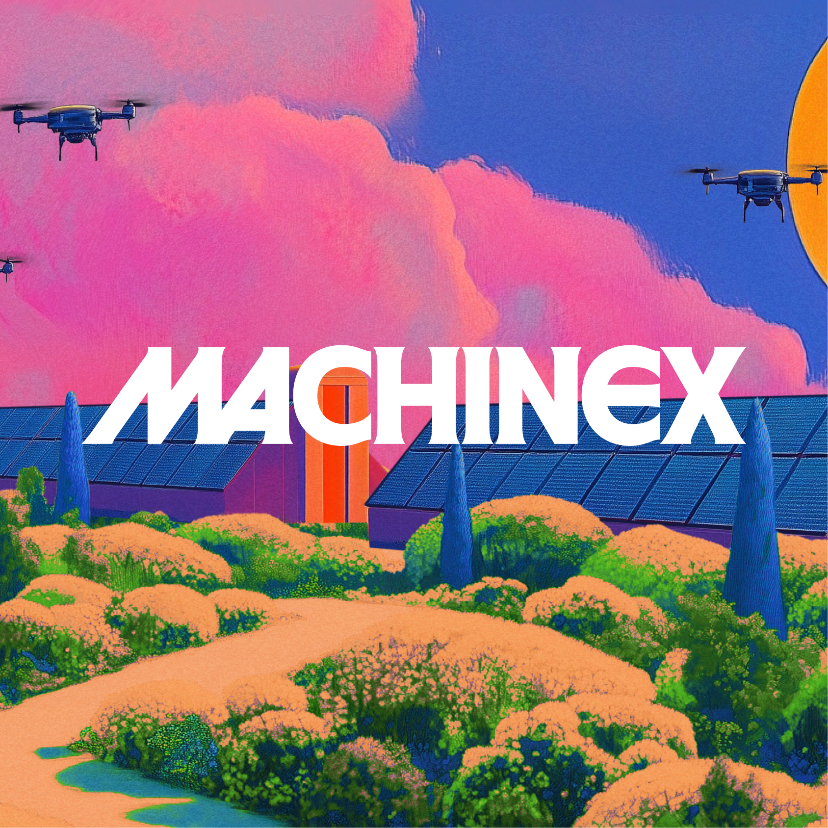 peaq's tweet card. MachineX is the onchain marketplace where humans and machines come to trade everything from tokenized robots, to DePIN utility tokens, space, time and energy.