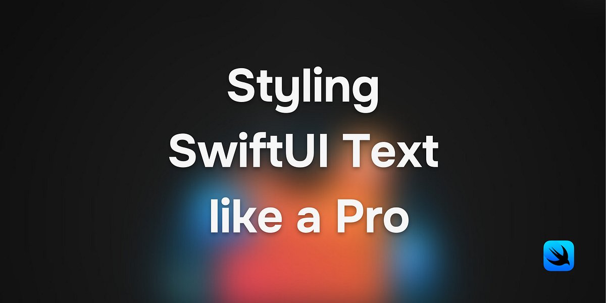 ITNEXT_io's tweet card. Discover the .buttonStyle-inspired solution for centralizing SwiftUI Text styles, applied seamlessly with just one modifier. 🎨