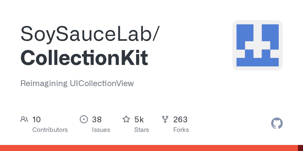 swiftgit's tweet card. Reimagining UICollectionView. Contribute to SoySauceLab/CollectionKit development by creating an account on GitHub.