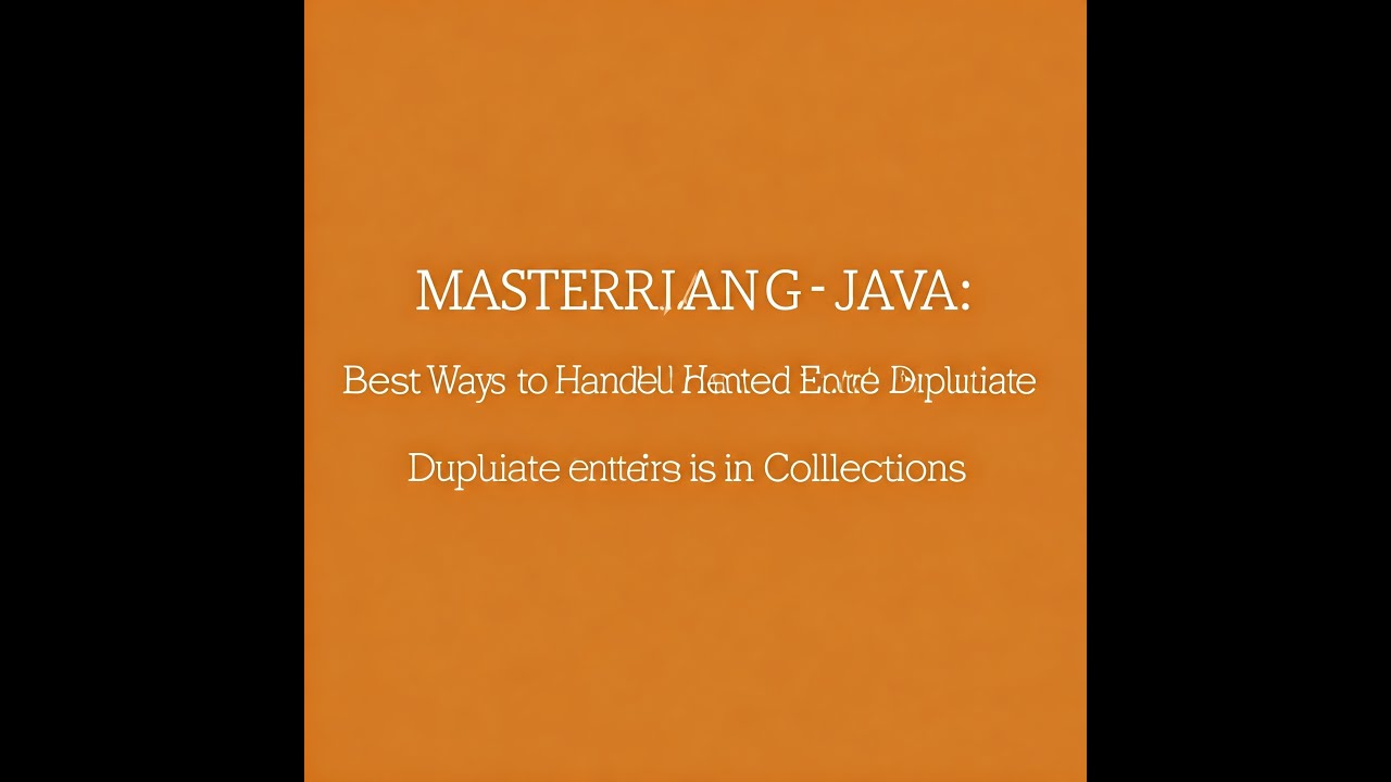 AdityaPratapBh1's tweet card. Mastering Java: Best Ways to Handle Duplicate Entries in Collections
