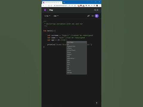 chicorasia's tweet card. How to declare variables with val and var in Kotlin #kotlintutorials...