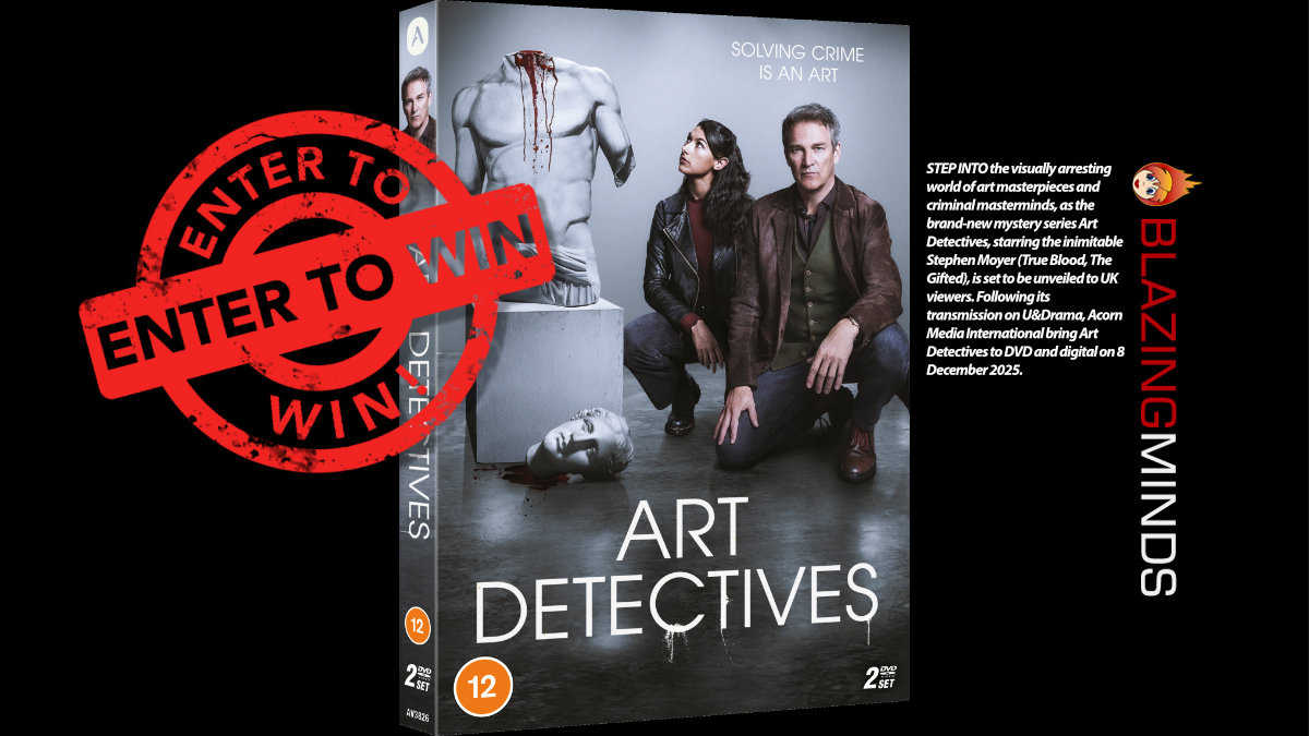 BlazingMinds's tweet card. It's giveaway time on Blazing Minds and we are very pleased pleased to bring you the chance to win Art Detectives on DVD.