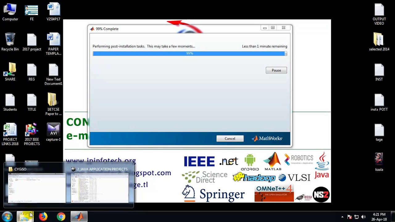 RagulMohankumar's tweet card. How to Install and activate Matlab Tutorial steps with Licence key,...