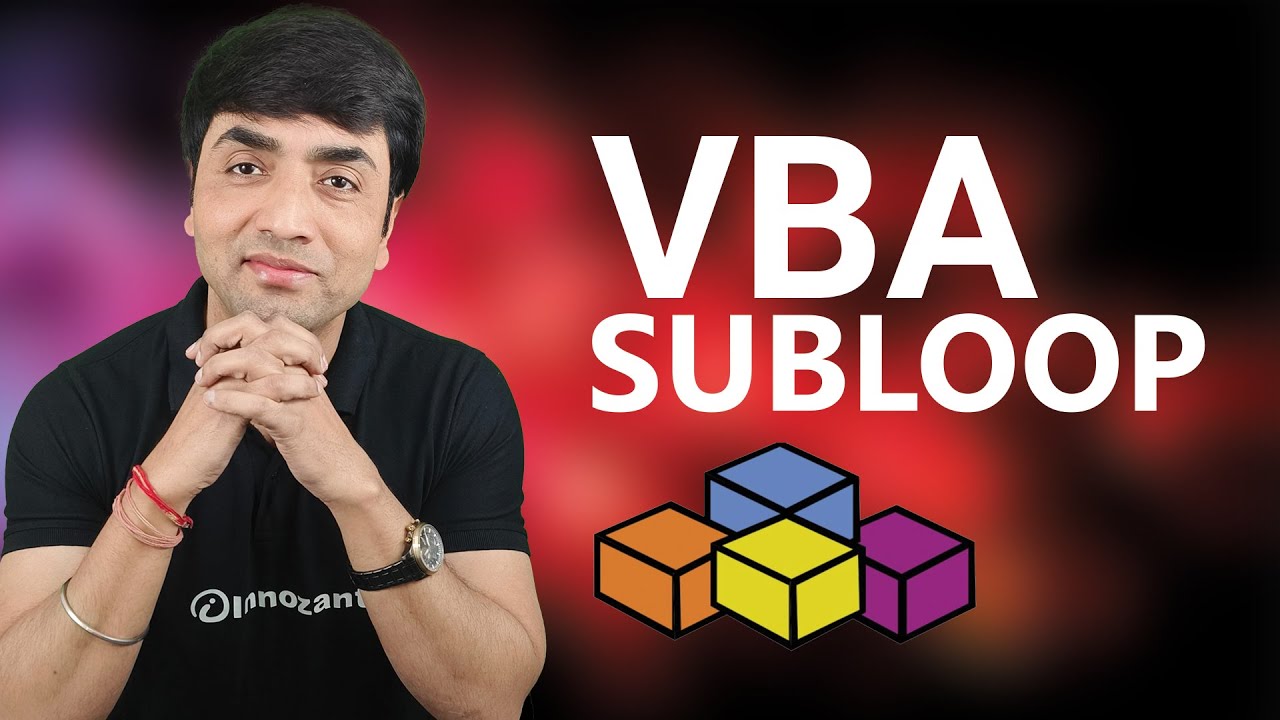 innozant4's tweet card. VBA Subloop Concept with Examples