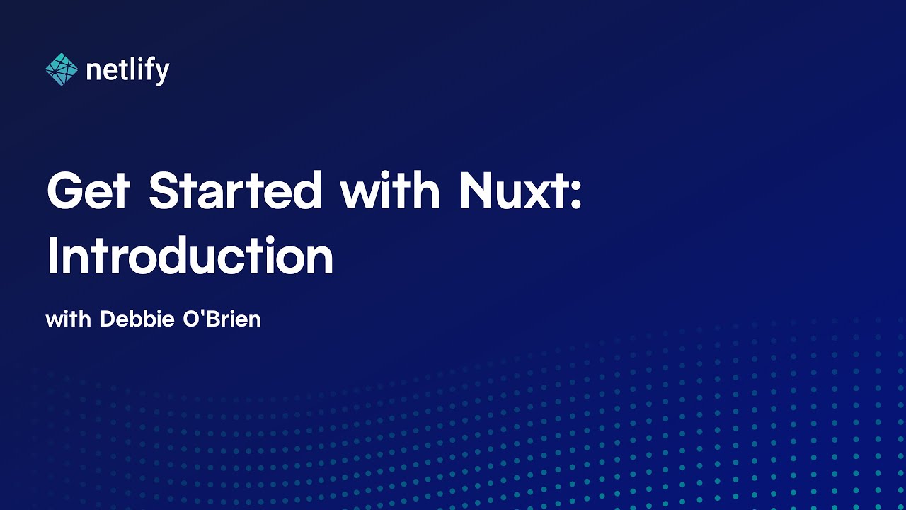sarah_edo's tweet card. Get Started with Nuxt: Introduction