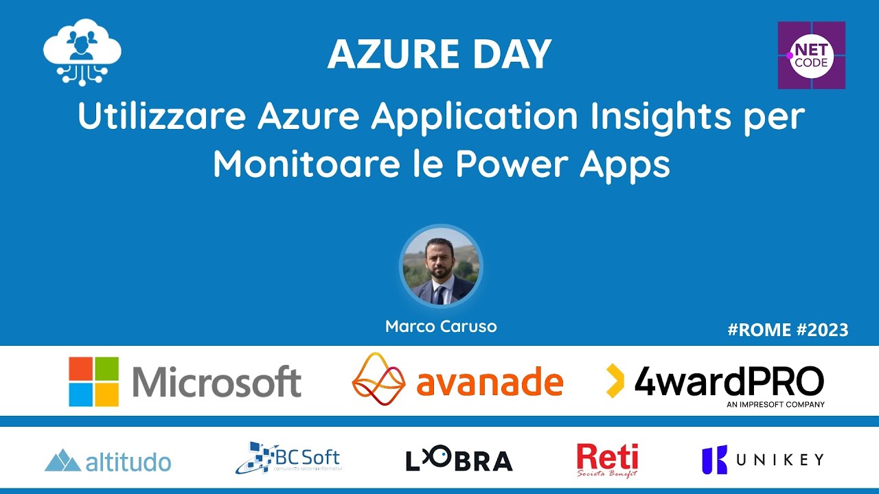 DotNetCodeIT's tweet card. Utilizzare Azure Application Insights per Monitoare le Power Apps