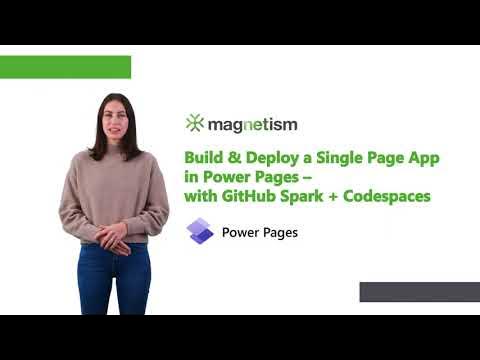 MagnetismXRM's tweet card. Build & Deploy a Single Page App in Power Pages – with GitHub Spark +...