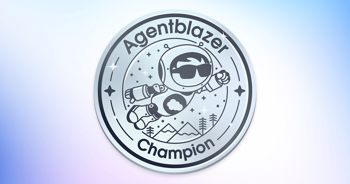 Maverickbitcode's tweet card. Succeed in the agentic AI era with Agentforce. Become an Agentblazer on Trailhead with training to build AI expertise. Create autonomous agents with Salesforce.