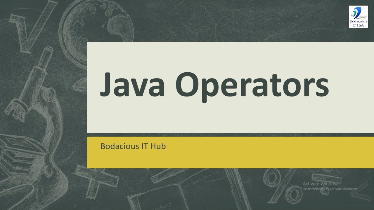 bodaciousithub's tweet card. Java Operators (Bit-wise and Arithmetic)