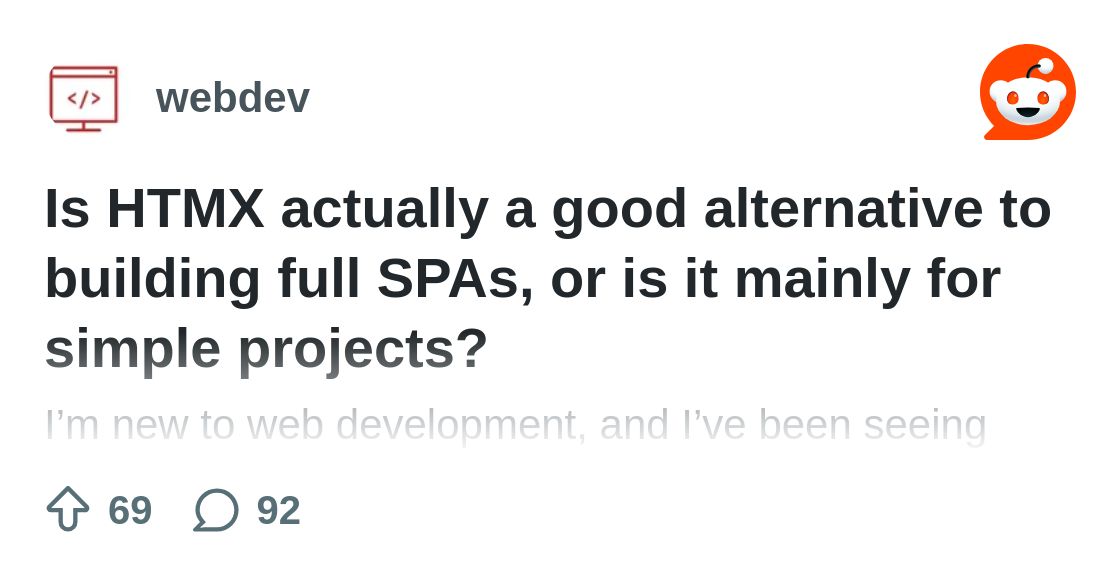 htmx_org's tweet card. Explore this post and more from the webdev community