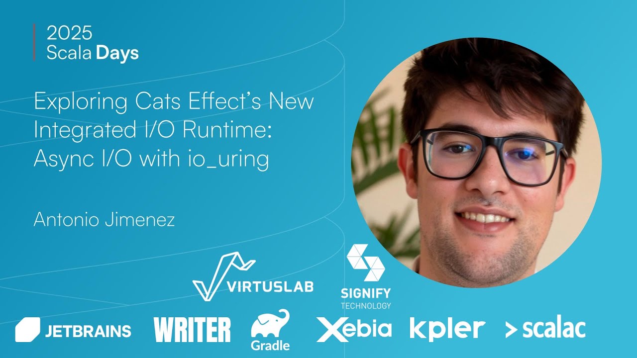 scala_lang's tweet card. Antonio Jimenez: Exploring Cats Effect’s New Integrated I/O Runtime...