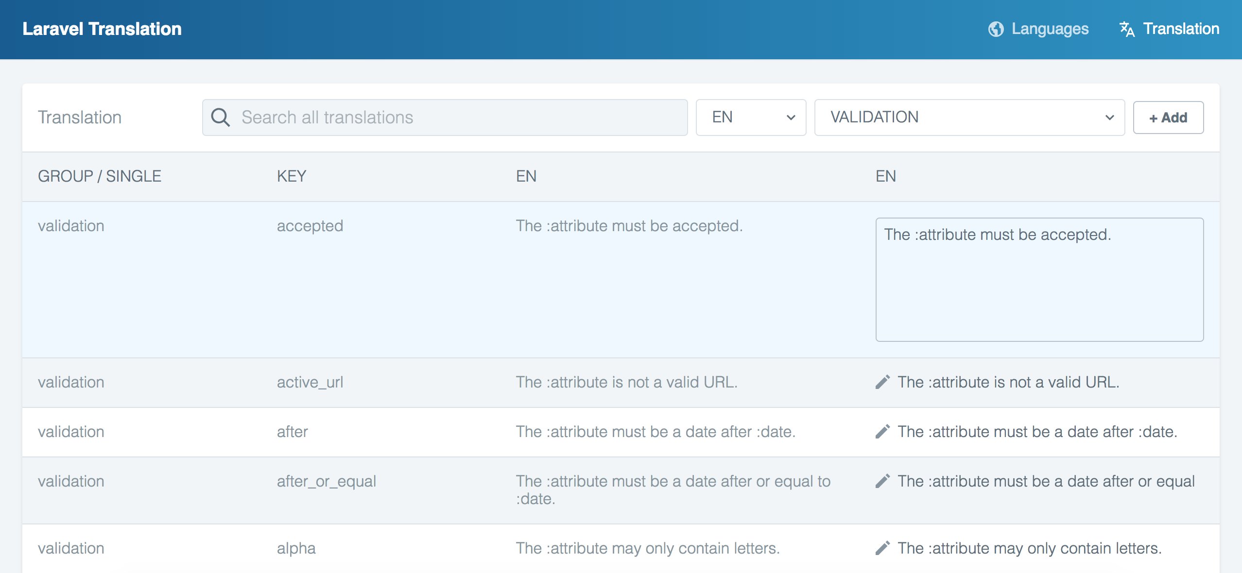 FardinAhsan13's tweet card. Translation management for your Laravel application. - joedixon/laravel-translation
