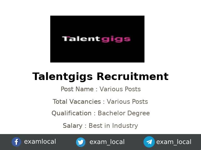 exam_local's tweet card. Talentgigs Recruitment 2025 - Talentgigs is recruiting Various candidates for their Python Developer jobs in Hyderabad, Telangana, India. Before applying for