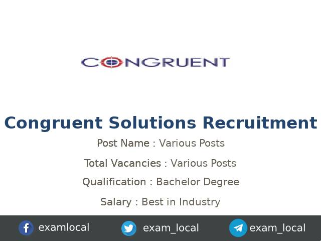 exam_local's tweet card. Congruent Solutions Recruitment 2025 - Congruent Solutions is recruiting Various candidates for their Python Developer jobs in Chennai, Tamil Nadu, India.