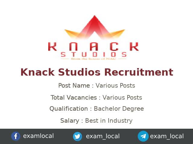 exam_local's tweet card. Knack Studios Recruitment 2025 - Knack Studios is recruiting Various candidates for their Python Developer jobs in Chennai, Tamil Nadu, India. Before applying