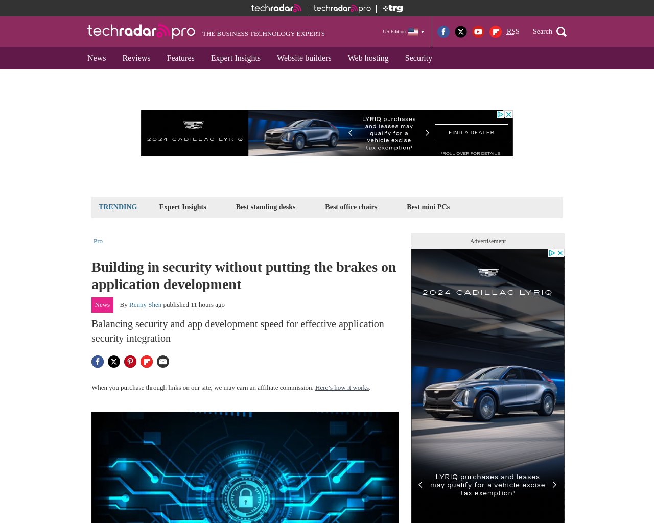 managetech_inc's tweet card. 開発スピードとセキュリティのバランスが重要 開発者の61%がセキュリティが作業を遅らせると懸念 アプリケーショ