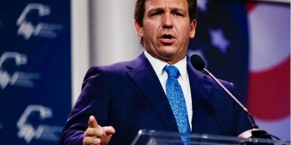 RawStory's tweet card. Gov. Ron DeSantis has been pushing back on the mounting criticism of his policies regarding books in public schools, claiming in a press conference this month that it's a "hoax" Florida is engaging...