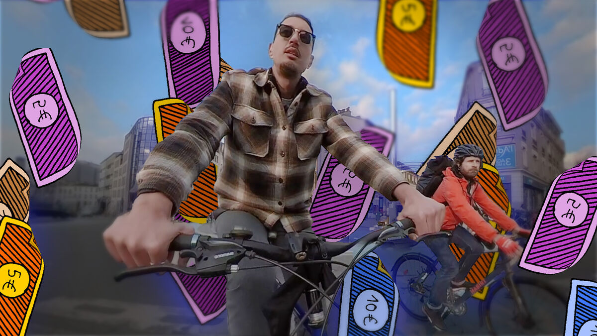 briceperrin's tweet card. BICLOU. Moubine en a eu assez d’être « dans la mouise » à chaque fin de mois à cause de sa voiture. En six ans, sans voiture, il a économisé