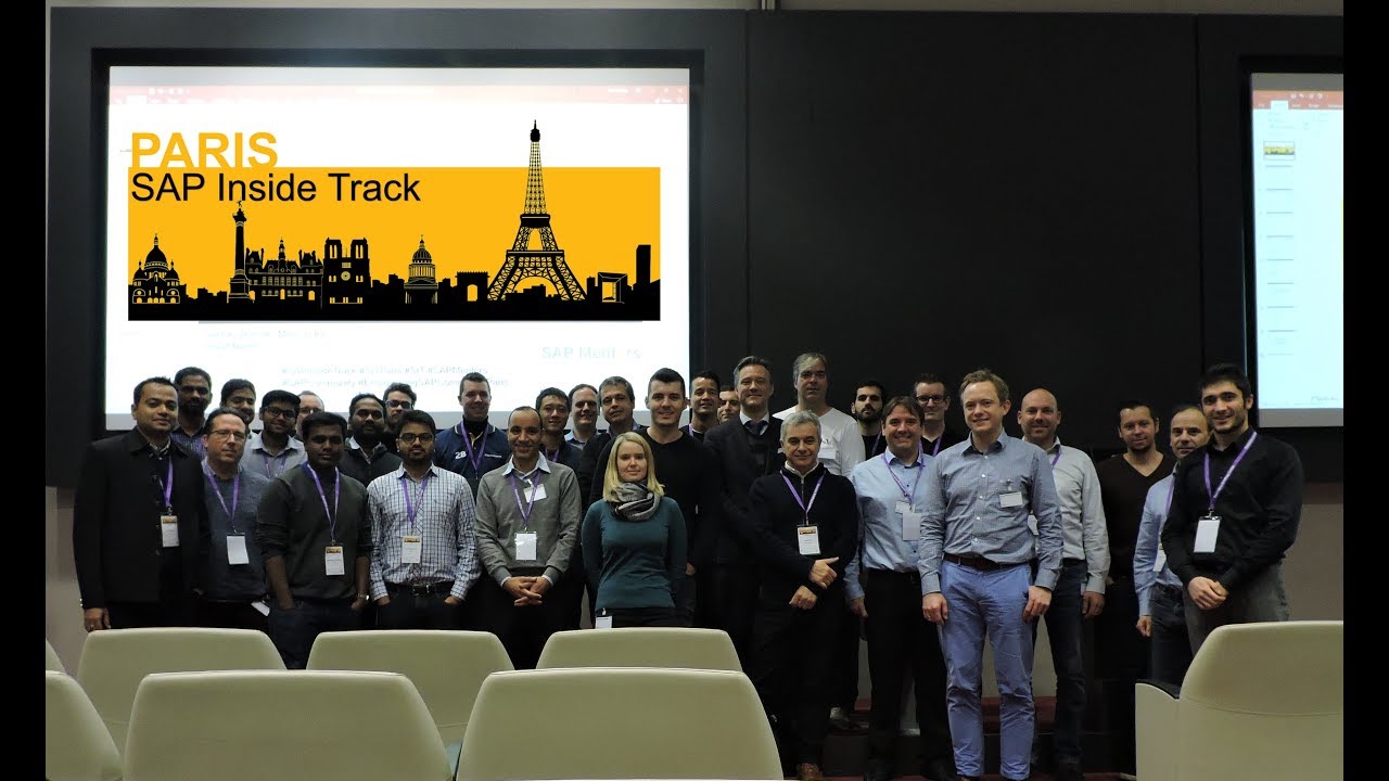 wouter_lemaire's tweet card. SAP Inside Track Paris 2017