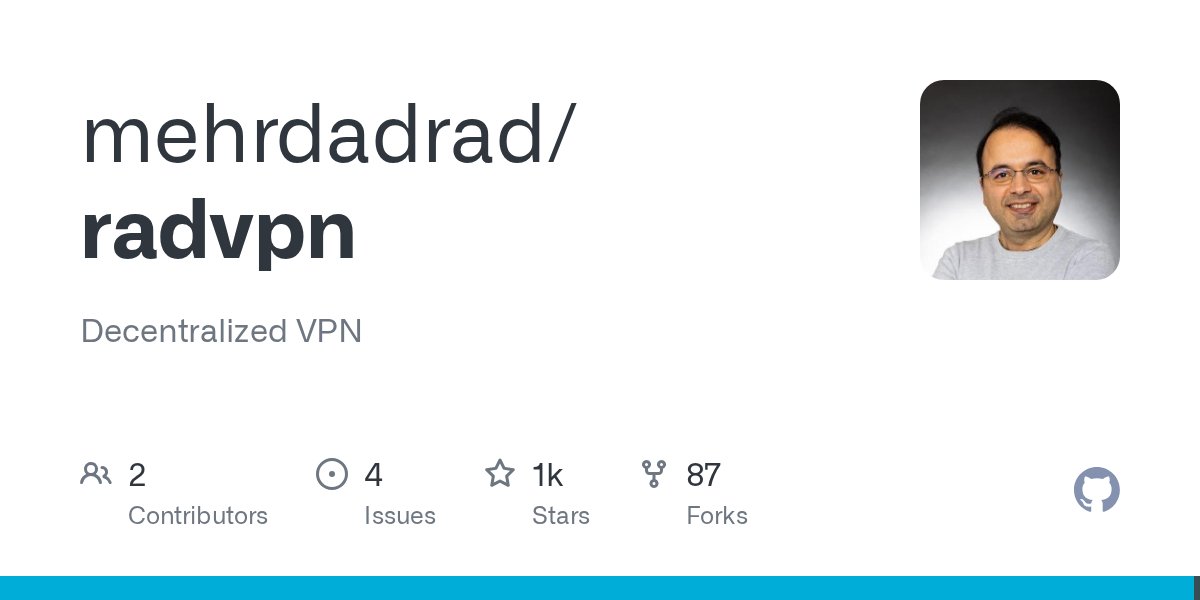 golang_news's tweet card. Decentralized VPN. Contribute to mehrdadrad/radvpn development by creating an account on GitHub.