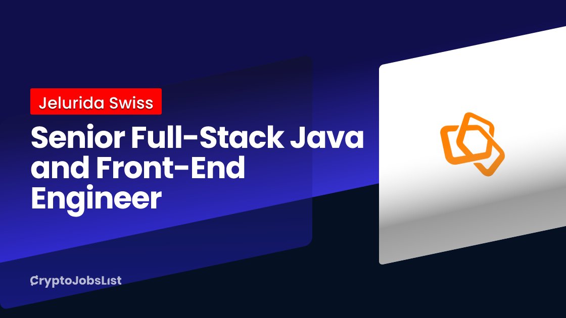 Airdrophun47's tweet card. Remote Senior Full-Stack Java and Front-End Engineer at Jelurida Swiss. Apply now. Find thousands of crypto & web3 jobs on the largest crypto job board on the Internet.