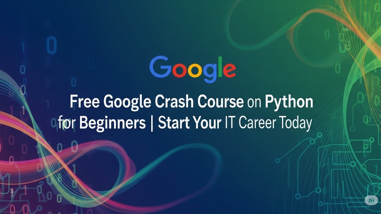 trainingbiz's tweet card. Free Google Crash Course on Python for Beginners | Start Your IT...