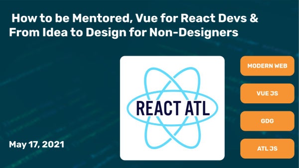 ReactATL's tweet card. Greetings Everyone! We are thrilled to announce our collaboration with Atlanta JavaScript Group, GDG Atlanta, Vue.js Atlanta, and Modern Web for our upcoming event! Join u
