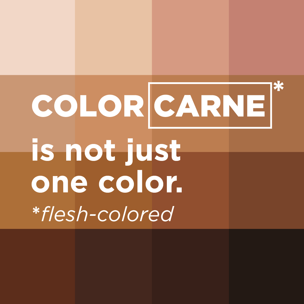AnnebellaPollen's tweet card. Color Carne isn’t just a color. Let's change the color of color carne, from pink to all the colors of humanity. Join us.