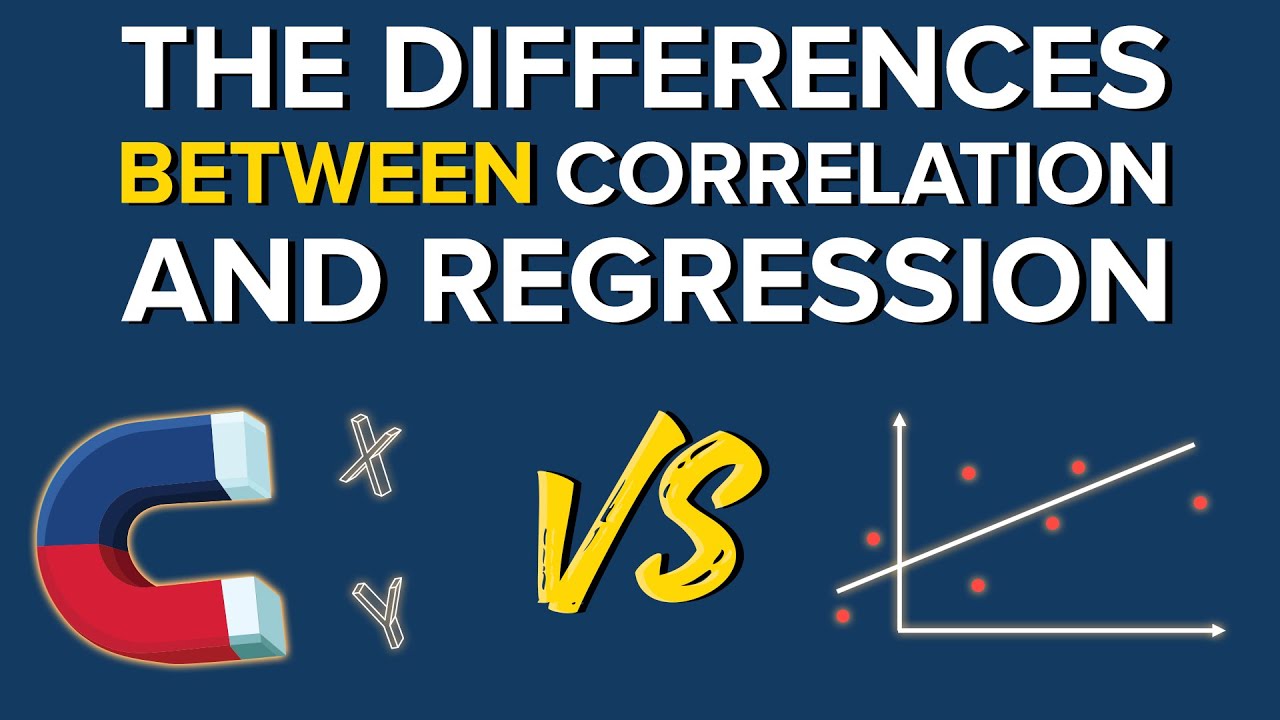 365datascience's tweet card. The Differences Between Correlation and Regression | Statistics...
