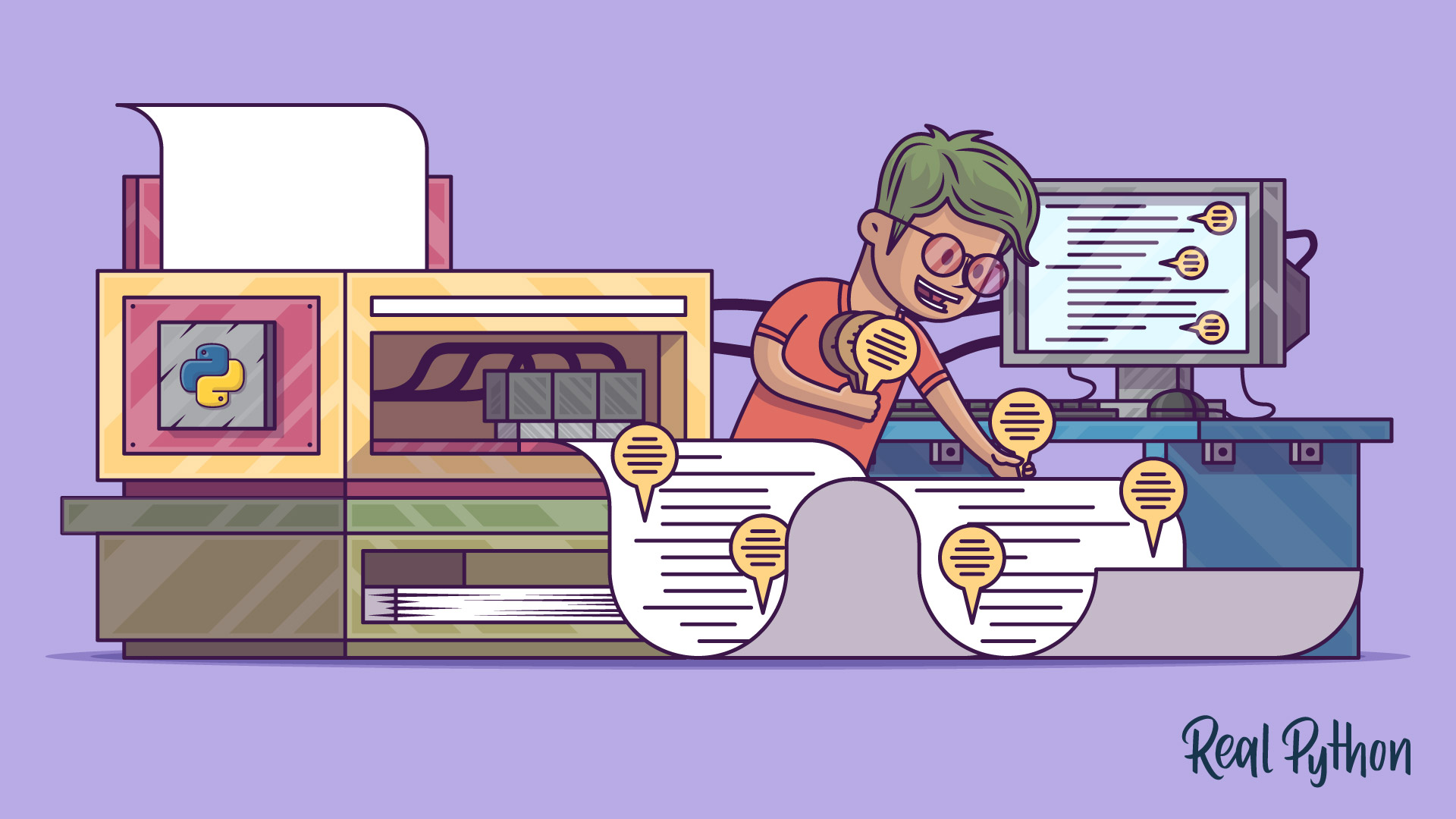 realpython's tweet card. Learn how to write Python comments that are clean, concise, and useful. Quickly get up to speed on what the best practices are, which types of comments it's best to avoid, and how you can practice...