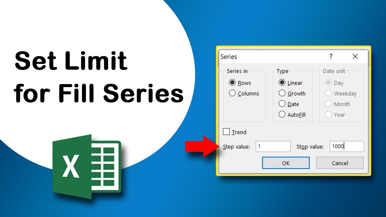 RehanaDhaka1216's tweet card. How to Automatically Set Limit for Fill Series in Excel