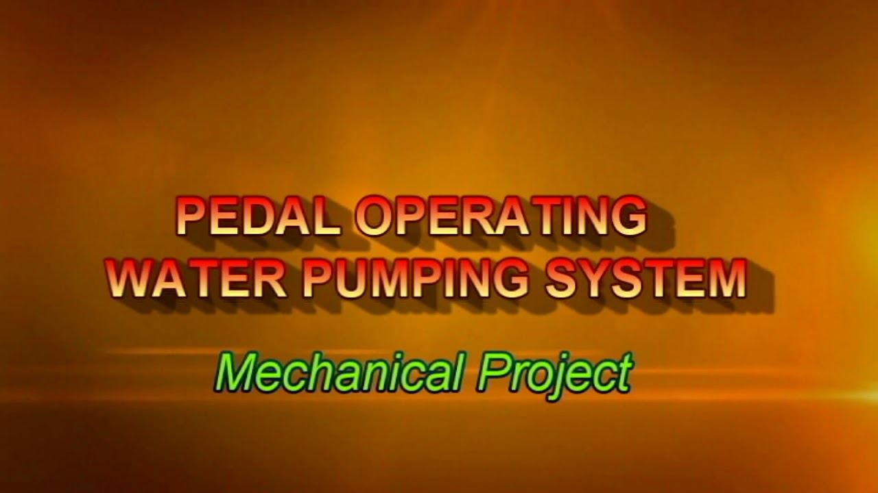 elangodigital's tweet card. pedal operating water pumping system|mechanical project