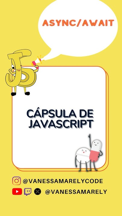 vanessamarely's tweet card. Capsula de #javascript / Async&Await #aprendejavascript