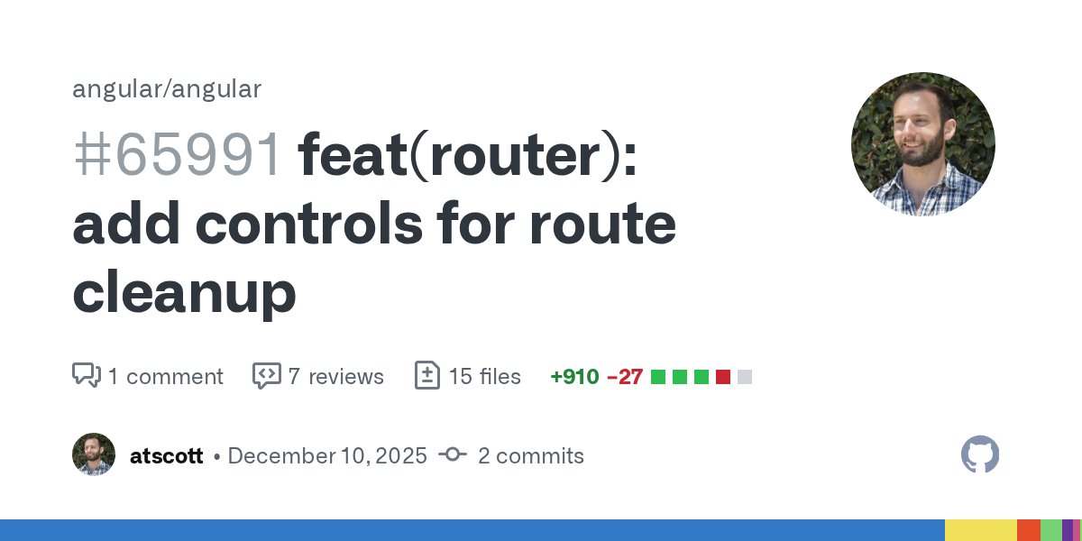 Enea_Jahollari's tweet card. This commit introduces a new feature to automatically destroy EnvironmentInjectors associated with routes that are no longer active or stored. This helps in managing memory by releasing resources h...