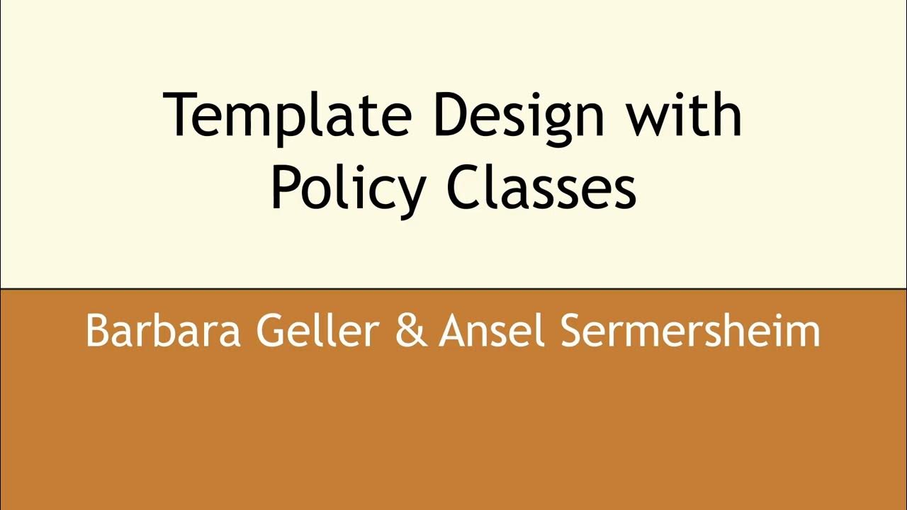 copperspice_cpp's tweet card. Template Design with Policy Classes