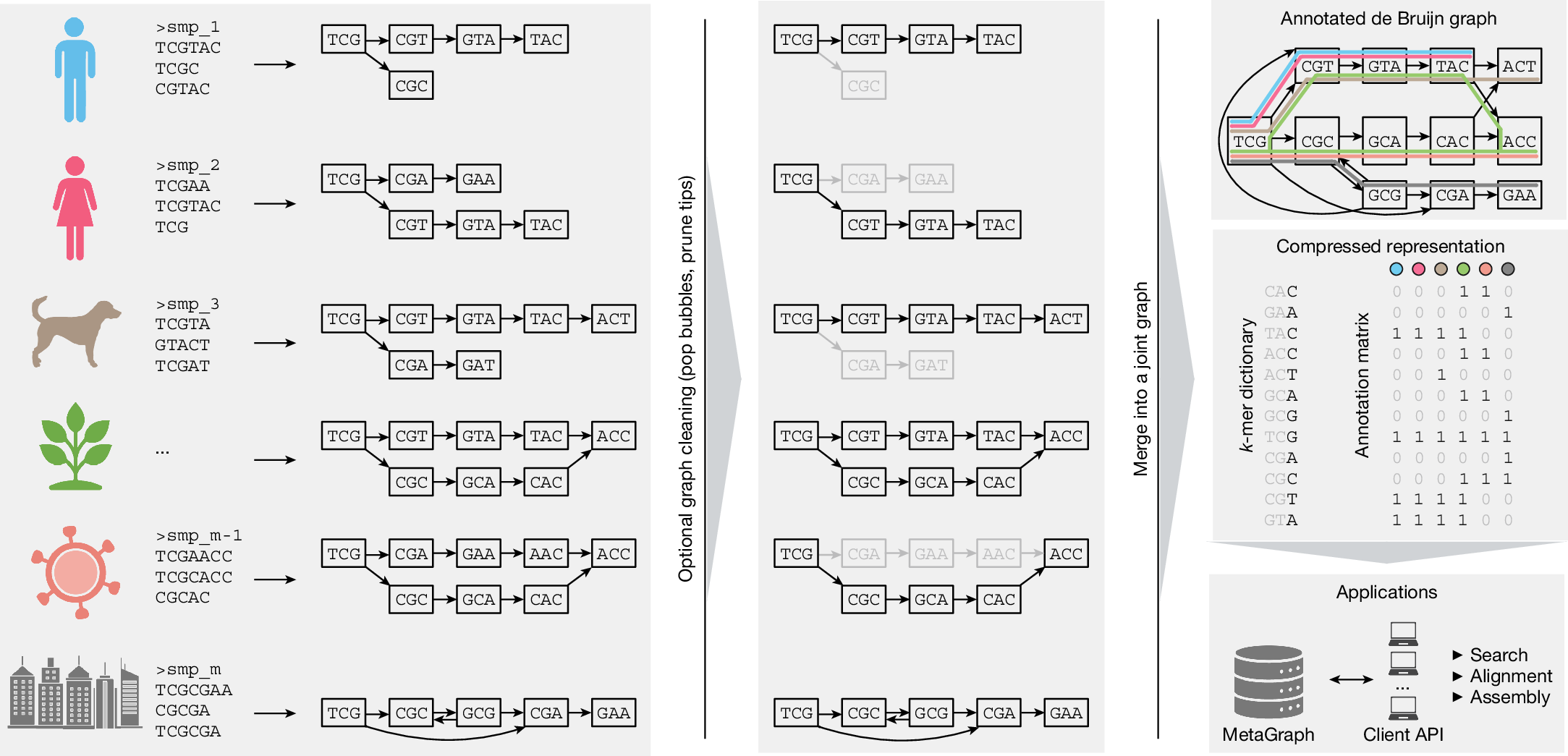 akkah21's tweet card. Nature - MetaGraph enables scalable indexing of large sets of DNA, RNA or protein sequences using annotated de Bruijn graphs.