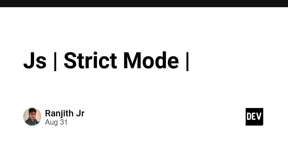 prod42net's tweet card. Strict Mode : Enter fullscreen mode Exit fullscreen mode Strict mode...