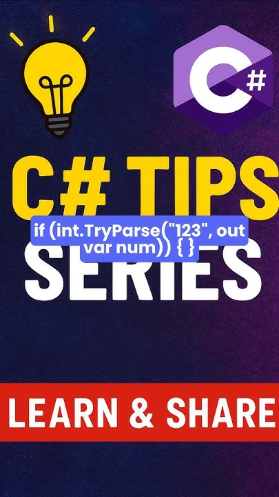 dotnetsme's tweet card. 💡C# Tip #15: Use TryParse avoid FormatException Like a Pro in C# 🛡️...