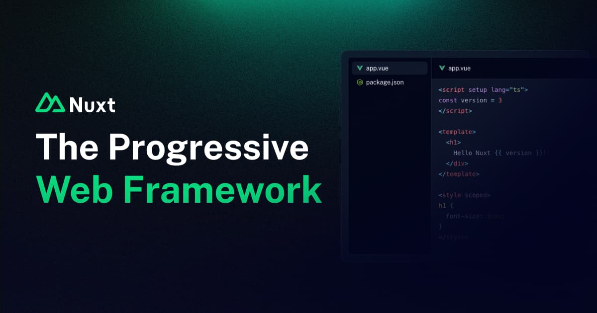 _pi0_'s tweet card. Create high-quality web applications with Nuxt, the open source framework that makes full-stack development with Vue.js intuitive.