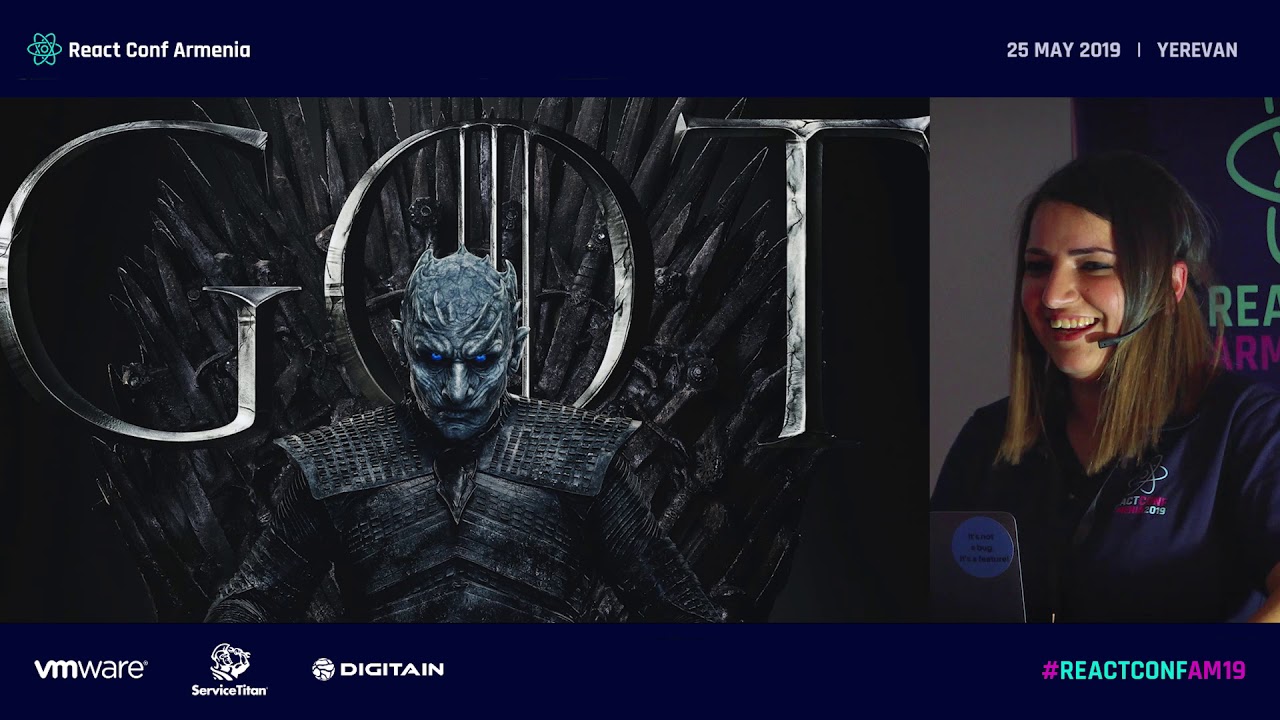 ReactConfAM's tweet card. Server-side Rendering with ReactJS: Win or Lose by Lilit Tadevosyan...