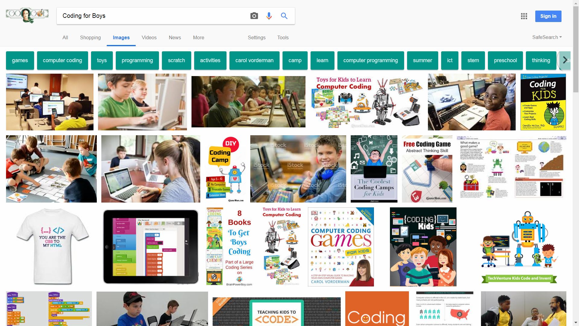 CodingMasterApp's tweet card. Google Coding for Boys: A simple Google image search for 'Coding for Boys' shows lots of references to games and robots to encourage boys into computer programming subjects. #Coding #Schools