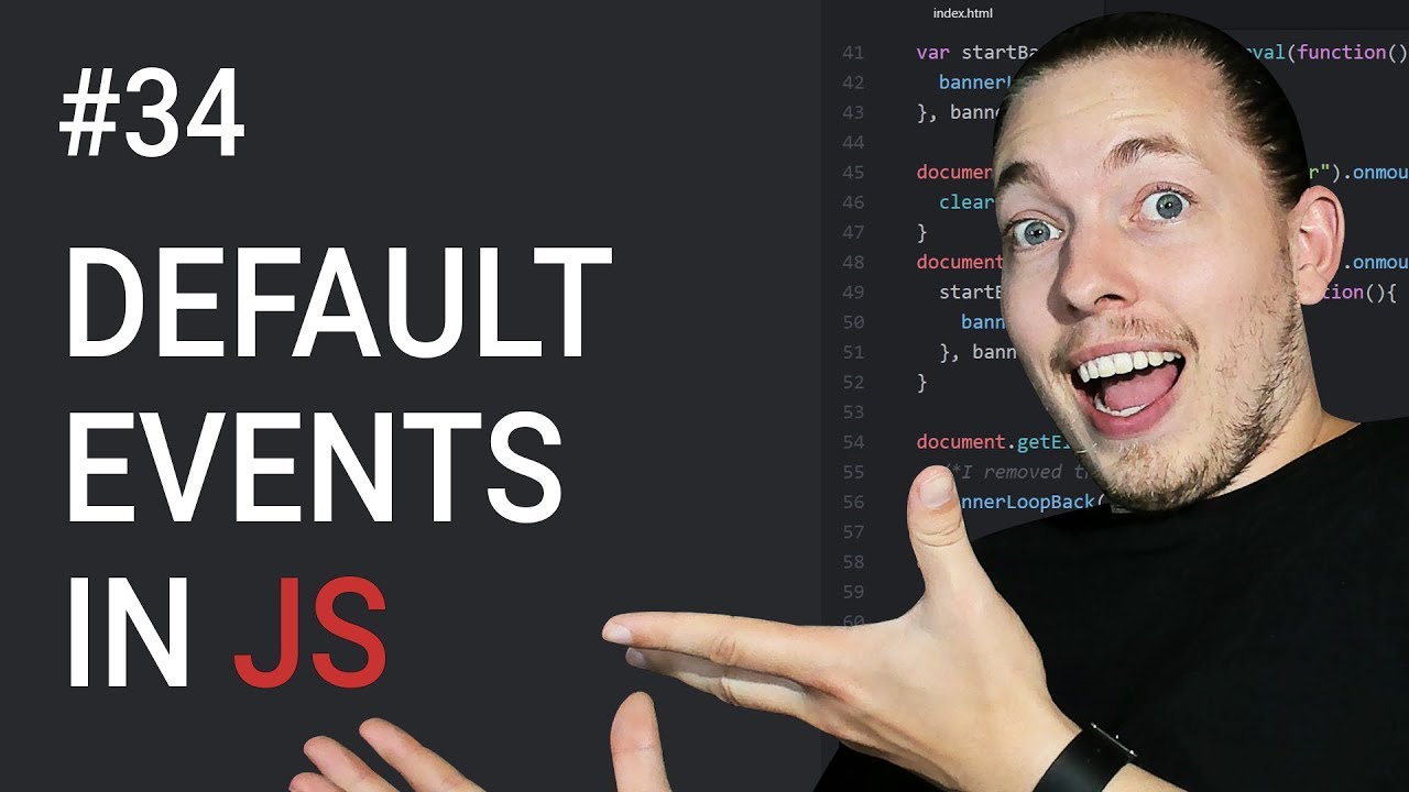 usemmtuts's tweet card. 34: How To Prevent Default Events In JavaScript | JavaScript Events |...