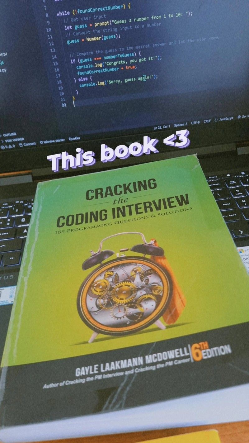 bhaktkage's tweet card. Intermediate Prowess in DSA and this book alones the coding interview. #coding #crackingthecodinginterview