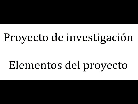 reykiretutorial's tweet card. Proyecto de investigación: Elementos del proyecto