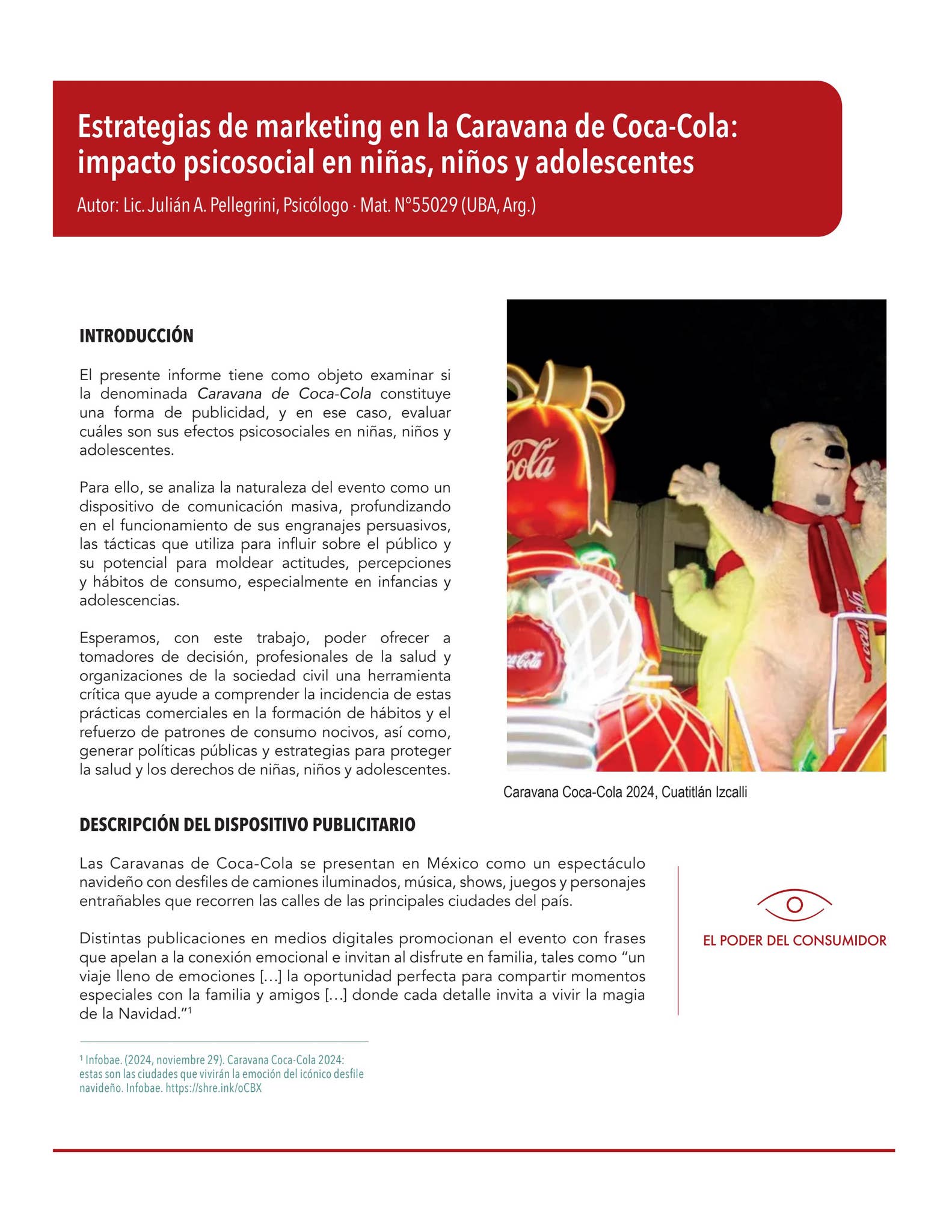 elpoderdelc's tweet card. Estrategias de marketing en la Caravana de Coca-Cola